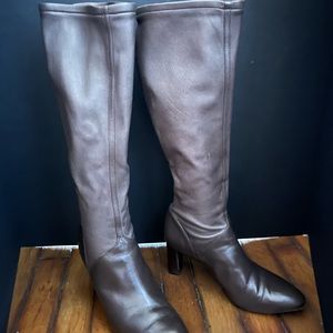 Cole Haan Stretch Heeled Tall Boot | Brown I size 8